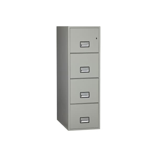 Phoenix Safe International Phoenix Safe Vertical 31" 4-Drawer Letter Fire and Water Resistant File Cabinet, Lt Gray - LTR4W31LG - main